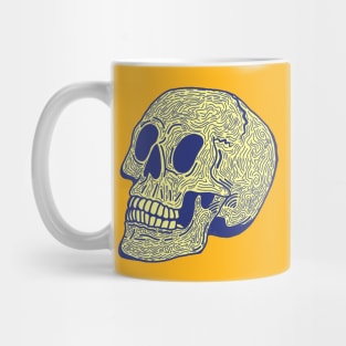 Skull Doodle (yellow) Mug